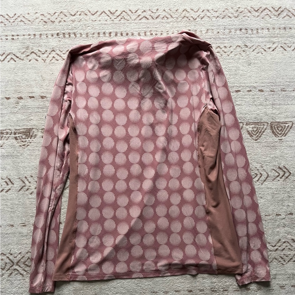 Adidas Ladies Ultimate365 Printed Quarter Zip Mock - Picture 4 of 7